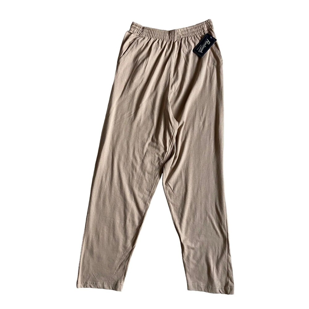Pembrook Mens Comfort Collection Pull On Pants Size S Tan Adaptive Senior‎ Wear